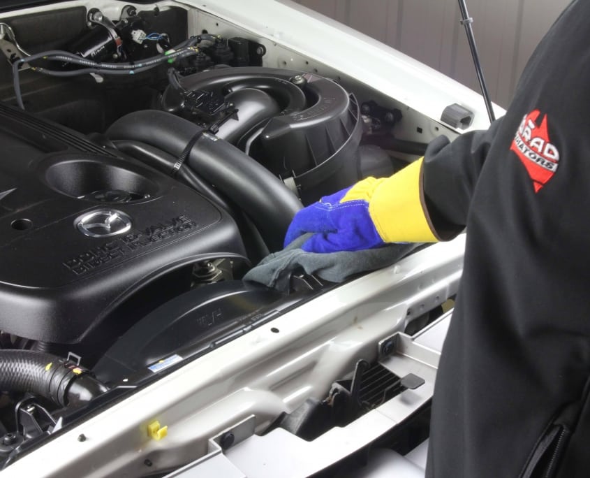 Right way to open rad cap