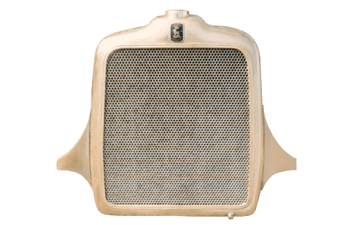 vintage card radiators Talbot radiator with hexagon style core. model