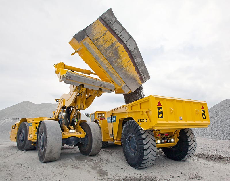 Atlas copco earthmoving vehicle