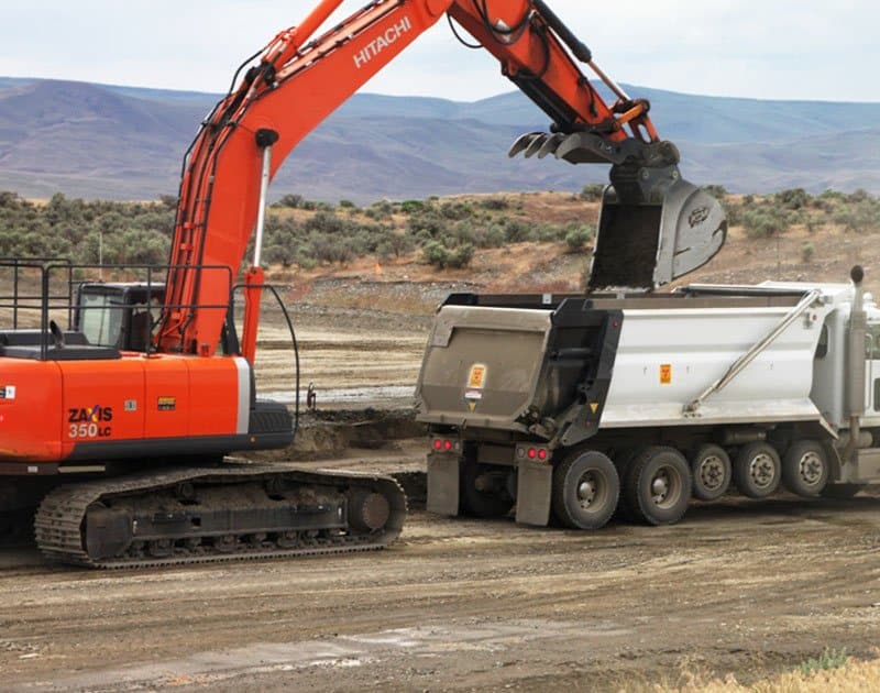 Hitachi earth moving vehicle