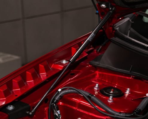 installed gas strut