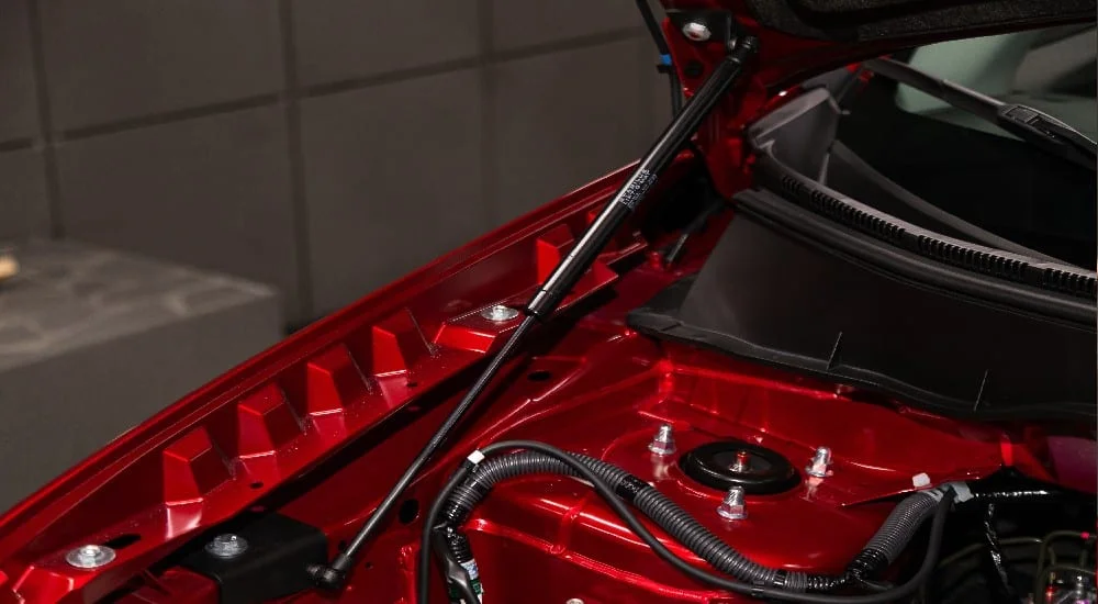 installed gas strut