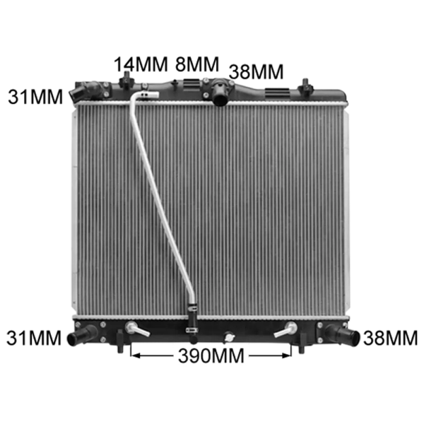 TOYOTA HIACE 2005-2014 KDH 3.0LTR TURBO DIESEL Radiator | Natrad