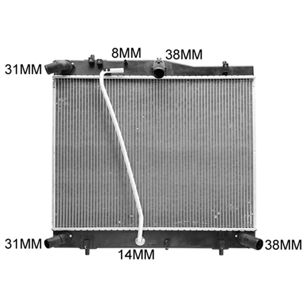 TOYOTA HIACE 2005-2014 KDH 2.5LTR TURBO DIESEL Radiator | Natrad